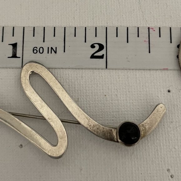 Signed Barbara Sucherman sterling silver pin - Picture 4 of 7